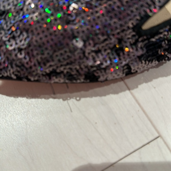 J Crew Collection Black Sequin loafer - size 8.5 - Picture 7 of 9